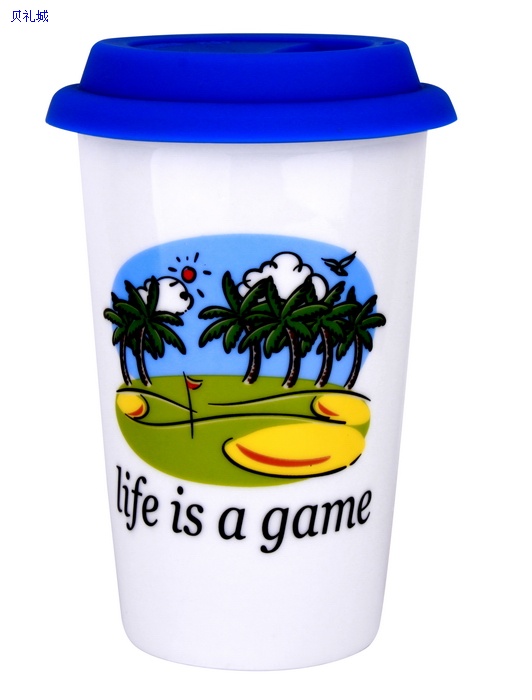 Double Wall Ceramic Mug