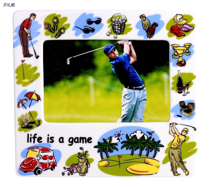 Ceramic Golf Photo Frame