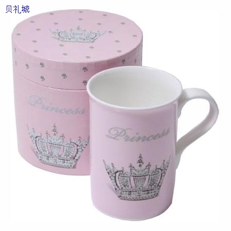 10 OZ Ceramic Slim and Juice Mug with box
