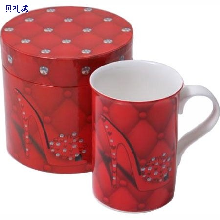 10 OZ Ceramic Slim and Juice Mug with box