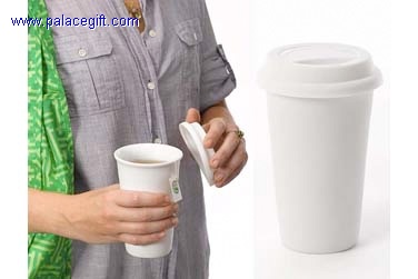 Double Wall Ceramic Mug