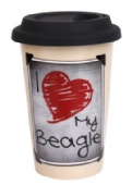 Pet Dog Porcelain Double Wall Mug