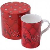 10 OZ Ceramic Slim and Juice Mug with box