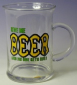 Glass Beer Stein