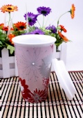 Crystal Double Wall Ceramic Mug